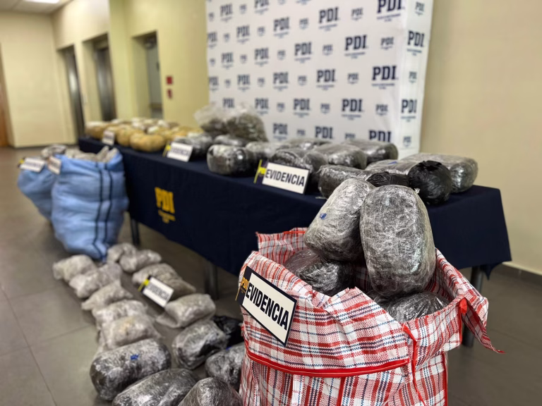Golpe histórico al narcotráfico: PDI frustra llegada de 270 mil dosis a La Araucanía