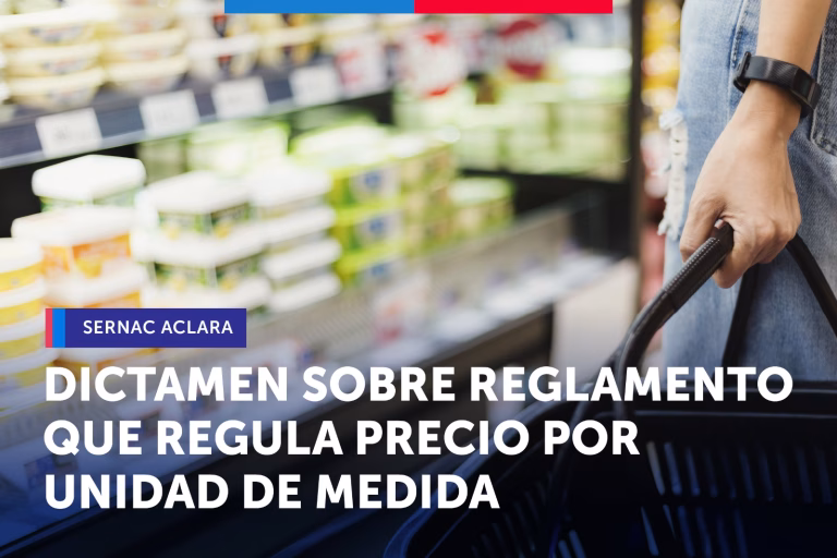 SERNAC aclara mediante dictamen las exigencias establecidas en reglamento que regula el precio por unidad de medida