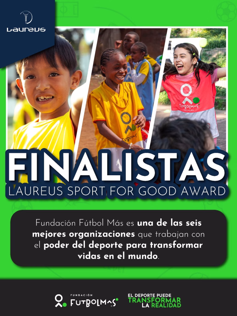 Fundación Fútbol Más es nominada a los “Oscar del deporte” por su impacto social con la infancia