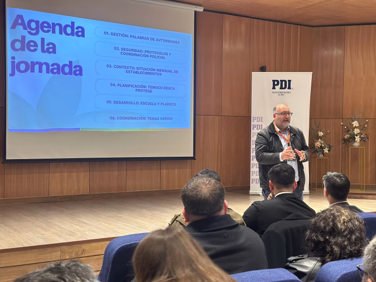 Temuco: PDI, Fiscalía y Carabineros refuerzan coordinación con colegios ante aumento de violencia escolar