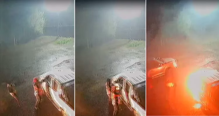 Video muestra cómo actuaron atacantes en atentado incendiario en Collipulli: operaron en menos de 3 minutos