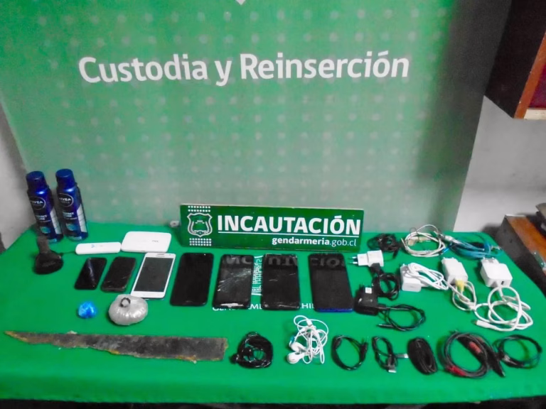 Allanamientos en penales de La Araucanía dejan incautaciones y detección de intento de vulneración de seguridad