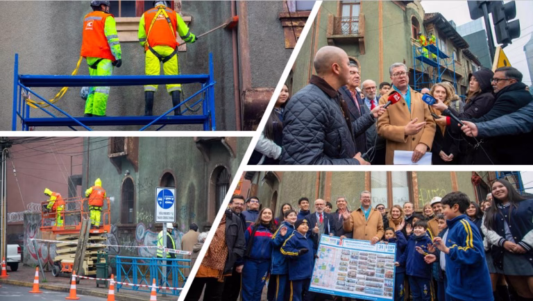 Temuco inicia la recuperación de 31 fachadas de alto valor patrimonial en el centro de la ciudad