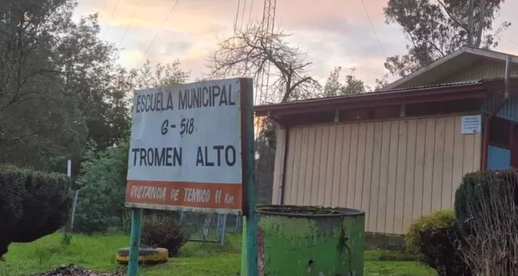 Escuela Tromén Alto será el tercer establecimiento rural de Temuco que cerrará sus puertas a fines de 2026
