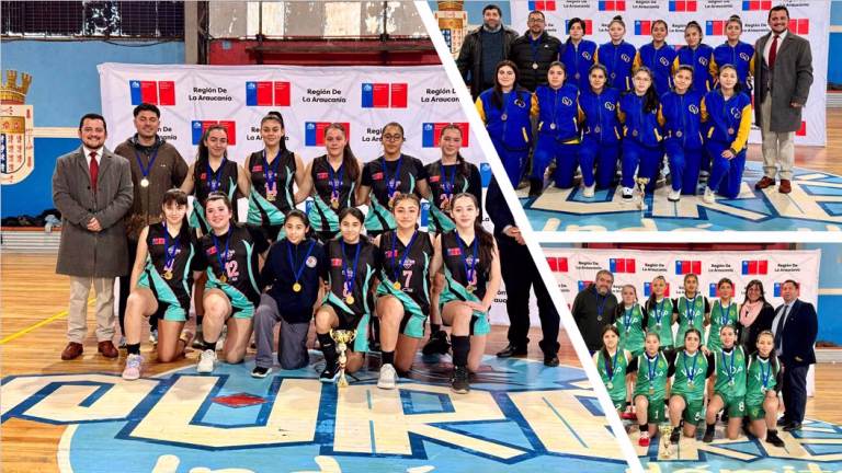 Purén coronó a las campeonas del básquetbol escolar femenino de Malleco