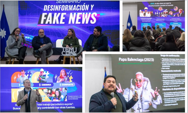 Temuco fue sede de seminario sobre desinformación y fake news: expertos llamaron a fortalecer el pensamiento crítico