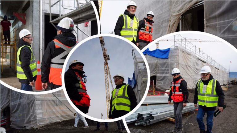 Gobernador René Saffirio inspecciona obras del nuevo CESFAM Huequén en Angol: proyecto alcanza un 26% de avance