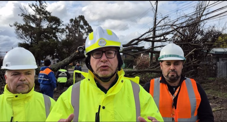Más de 200 funcionarios municipales enfrentan emergencia por fuertes vientos en Temuco: alcalde llama a no salir de casa