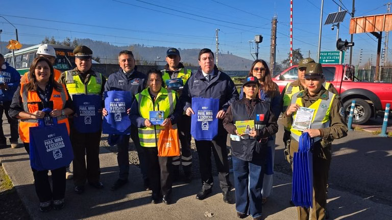 Temuco refuerza seguridad en cruces ferroviarios durante Fiestas Patrias